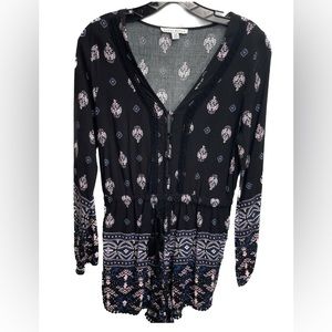 4/$15💥 Haute Monde Romper Black White Sz M H bin